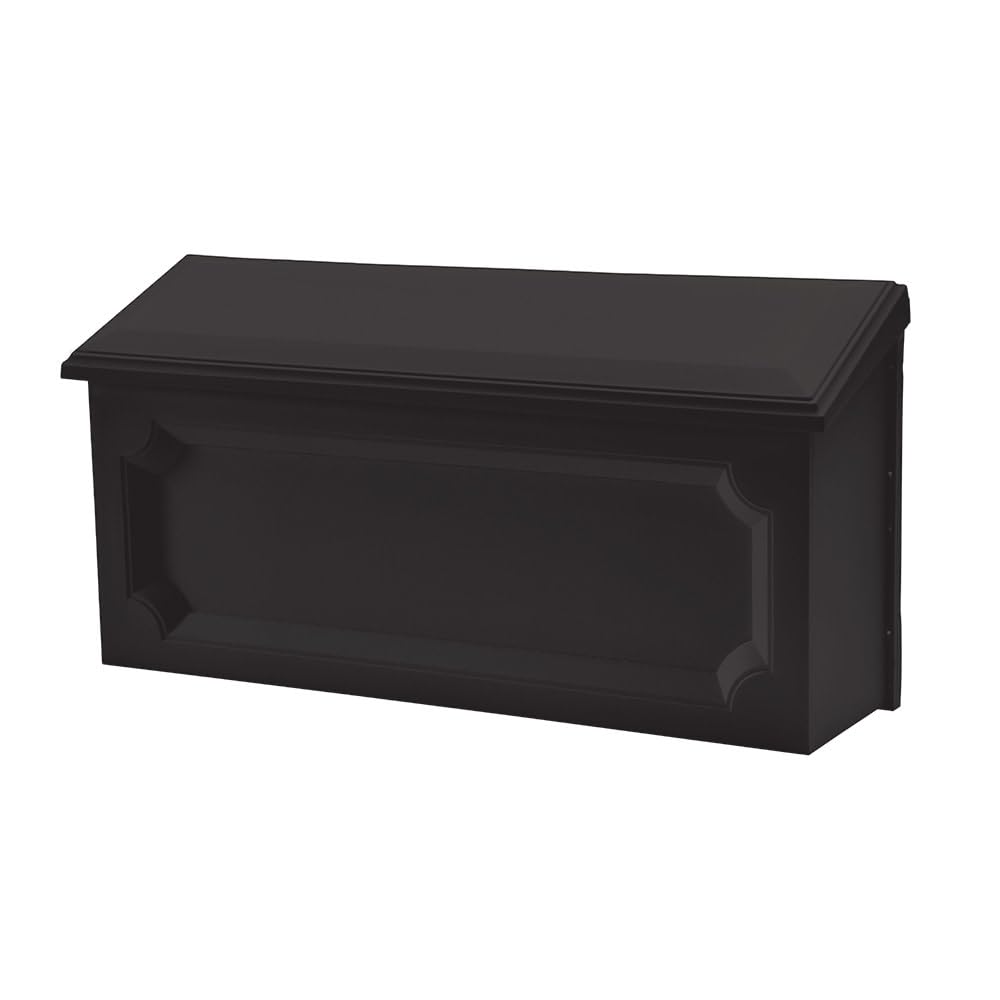 Windsor™ Buzón de Pared para Exteriores, plástico Inoxidable, pequeño, Color Negro