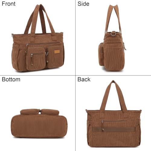 Image of ToLFE Women Top Handle Satchel Handbags Shoulder Bag Messenger Tote Bag Purse Crossbody Bag Travel Work Tote Bag