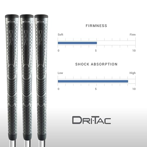 Winn DriTac Grip tamanho grande (+1/8), cinza escuro