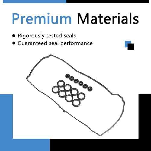 Image of Valve Cover Gasket Set Replacement for Honda Acura 2.0L 2.3L 2.4L | Replaces VS50614R, 12341-R40-A00 (2002-2015)