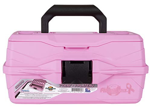 Flambeau Outdoors 6391PR 1-Tray - Classic Pink Ribbon Tackle Box