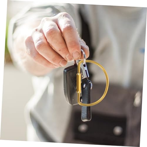 Bobine de badge lanière rétractable avec support d'identification et pinces en laiton