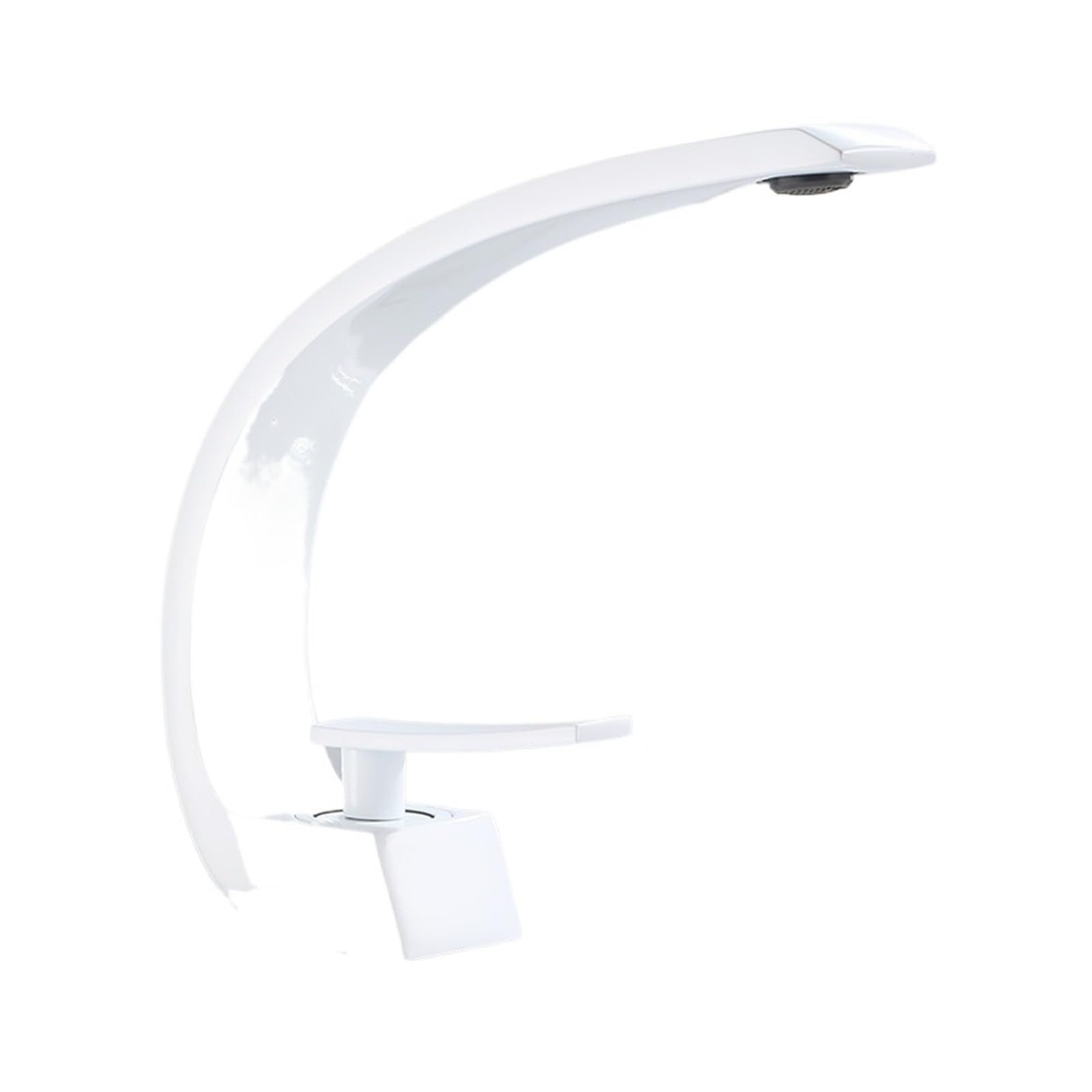CVFRDD Chrome And Multicolored Brass Bathroom Faucet, Basin Sink Faucet Single Handle Cold And Hot Mixer Taps Beautiful Curve Design(Bianco)