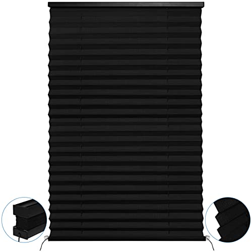 Image of NOVINO RV Blinds Pleated Shades,Camper Window Blinds,RV Window Shade for Camper Travel Trailers Motorhome Motor Coach-26 W x 38 inch L