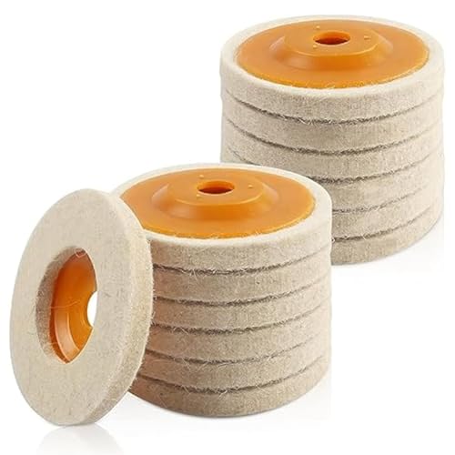 Pesfehhy 14-teiliges Wollfilz-Polierscheiben-Set