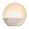 Reloj despertador Sunrise Máquina de ruido blanco: luz natural de despertador, reloj regulable con altavoz Bluetooth para dormitorio, 25 sonidos de sueño para bebés, adultos y niños, masilla