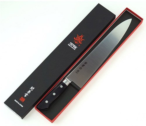 KC-175 関兼常作 AUS-10 モリブデン鋼 口金付黒合板柄 牛刀