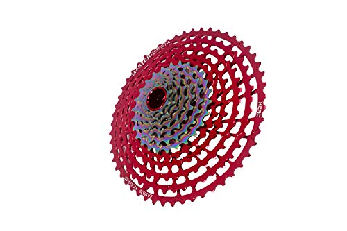 KCNC Mountain E-Bike Bicycle Cassette 12 Speed 9-52T for Sram XD Eagle XX1/XO1/GX 12s Bike use Lightest Only 327g (Red)