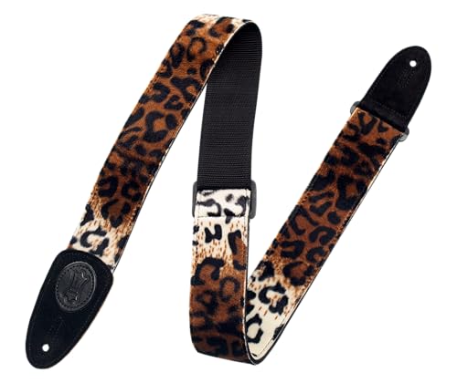 Levy's MSSF8 Faux Fur Guitar Strap - Lynx