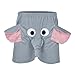 Funny Elephant Mens Shorts Plus Size Elastic Waist Loose Fit Bermuda Shorts Summer Lounge Comfort Casual Fashion Clothes Grey