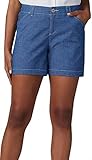 Lee Women's Regular Fit Chino Short, Rinse Chambray, 6