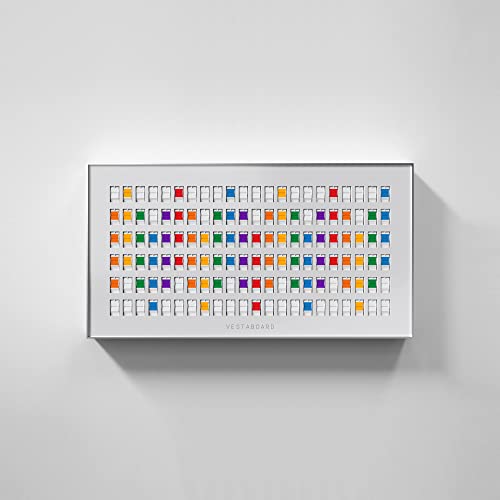 Vestaboard Message Board - Limited Edition White - Inspire From Anywhere With The Beautiful 42” Split-Flap Display