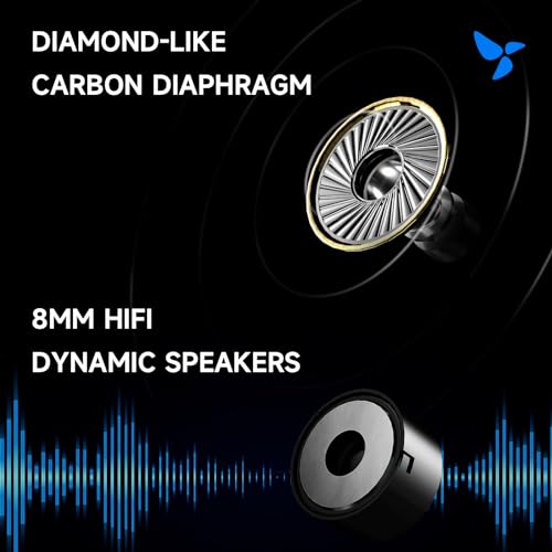 Image of HiBy Digital XOE Wired in-Ear Headphones DLC Dynamic HiFi Earphones with MIC 3.5mm Jack