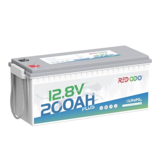 Redodo 12V 200Ah Plus Lithium LiFePO4 Battery, Max 2560W Power Output, 200A BMS Protection, 4000-15000 Deep Cycles,Perfect for Home Applications, RV, Marine, Scooter, Solar Panel Chargeable