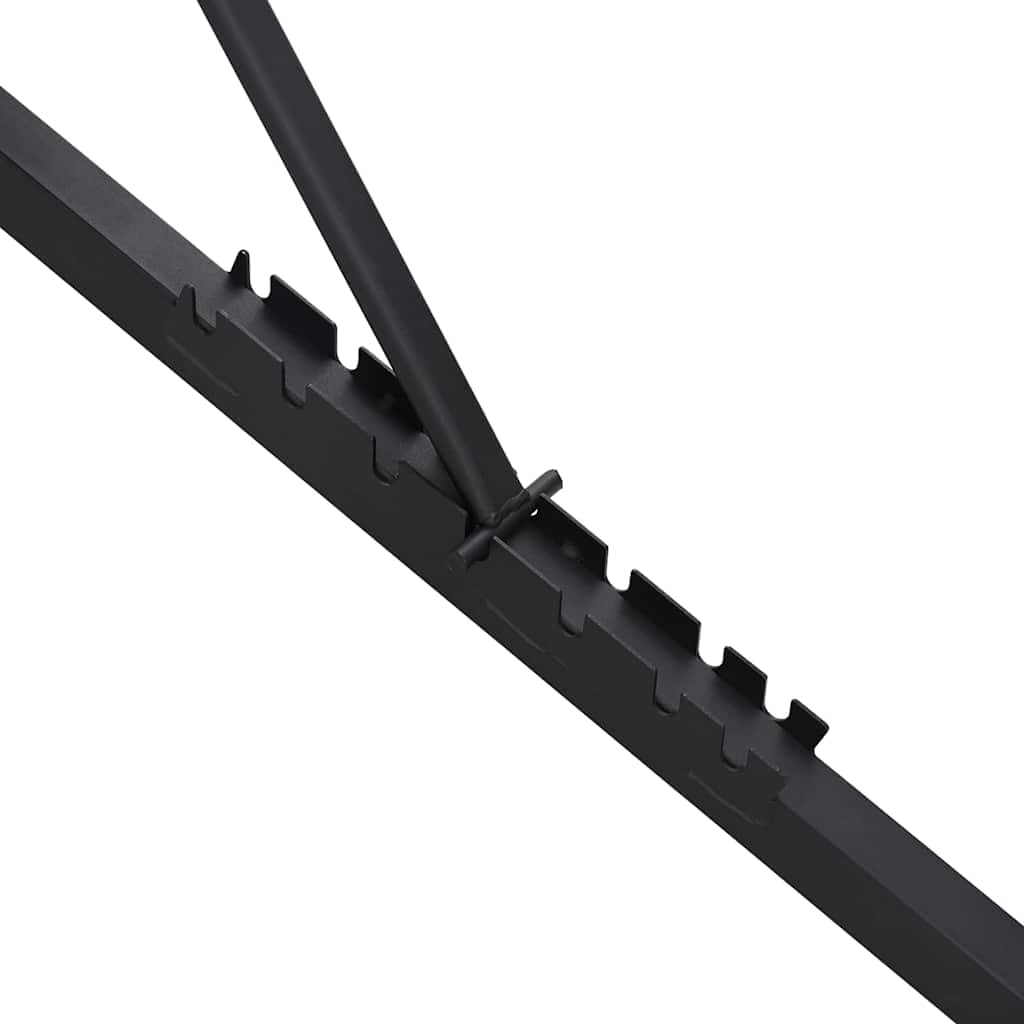 Banc de Musculation Réglable Noir 131 x 41 x 110 cm, Pliable avec Cadre en Acier Enduit de Poudre pour Développé Couché et Abdos, Idéal pour Salle de Sport à Domicile