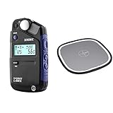Sekonic FLASHMATE L-308X Photographers and Film Makers Exposure Meter - Black/Blue & Color Confidence 1250 Total Balance Grey Card