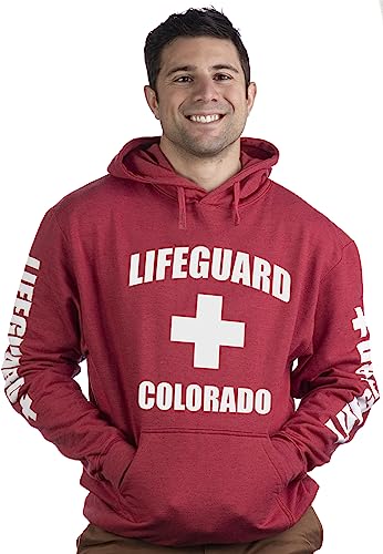 Lifeguard | Red Unisex Uniform Fleece Hoody Sweatshirt Hoodie Sweater Men Women2