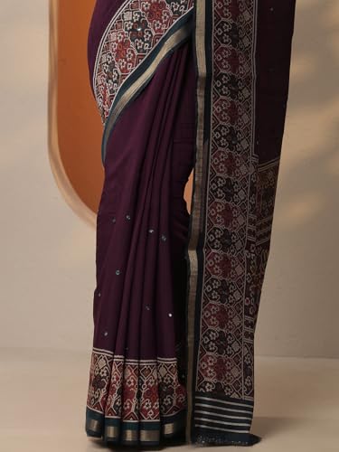 Image of Libas Silk Blend Womens Saree