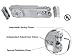 CRL 90 Degree Hold Open Adjustable Spring Power Overhead Concealed Door Closer - Body Only