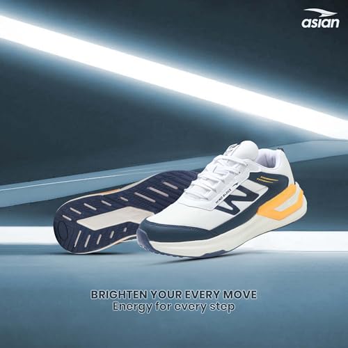 Image of ASIAN Civic-01 Men's Sports Running Shoes | Lightweight Sneakers with Breathable Mesh Upper, Shock-Absorbing Cushion Midsole & Non-Slip Outsole for Running, Walking & Gym