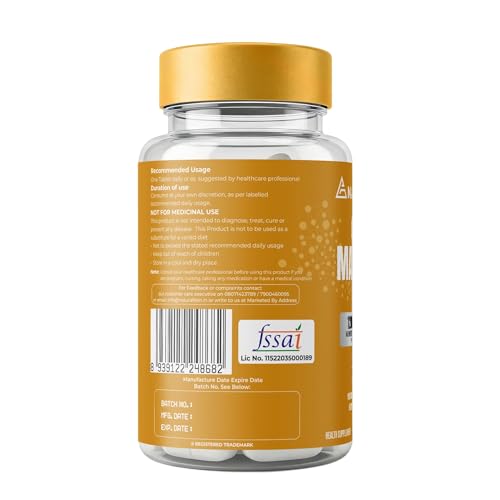 Image of Naturaltein Magnesium Glycinate 1200mg (150mg Elemental) | Chelated High Absorption Magnesium | Supports Sleep Quality & Normal Muscle Function | Glyphosate Tested | 30 Tablets