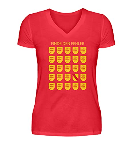 Col en V pour Femme Baden-Württemberg Finde Le défaut - T-shirt décontracté taille XL