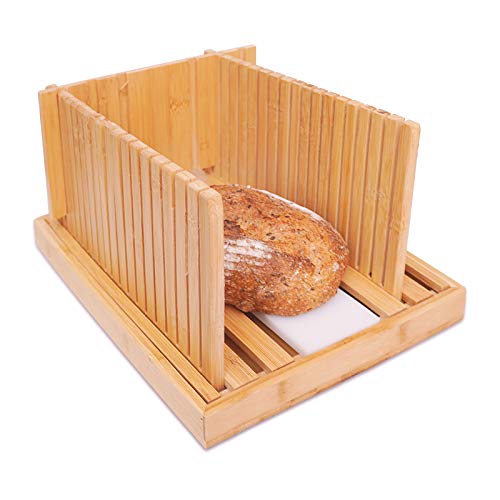 Bamboo Adjustable Bread Slicer Guide