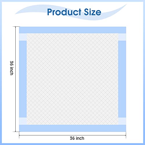 Bearals Disposable Bed Pads For Incontinence, Bed Pads For Incontinence Disposable 36 X 36 Inch, Extra Large Disposable Bed Pads With Adhesive Strips, Disposable Underpads For Adults (Pack Of 30) #TOP1