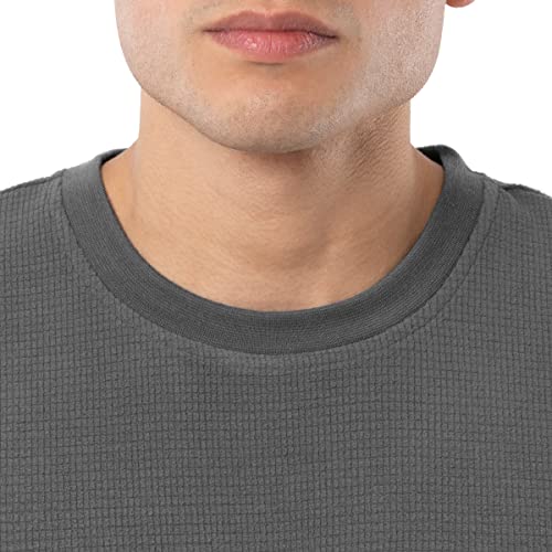 Joseph Abboud Men's Drop Needle Waffle Knit Fleece 2 Piece Sleep Pajama Set3