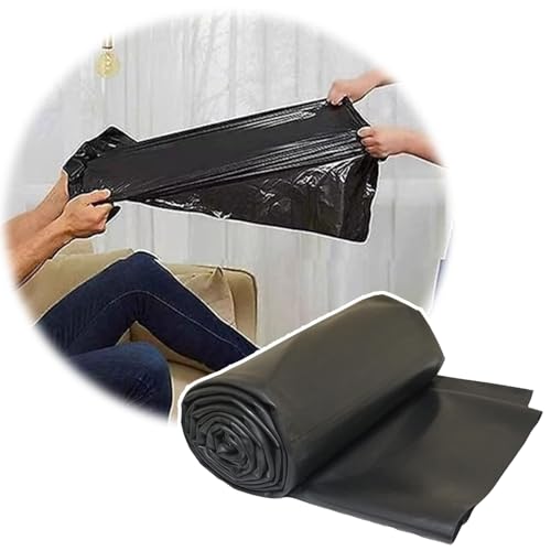 Bâche de bassin pliable 4x8m en tissu renforcé noir et robuste pour bassin à poissons