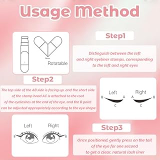 Eyeliner Stamp,Wing Tip Pen,Double Eye Liner Brun Waterproof Liquide Stamp,Séchage Rapide,Longue Tenue,Haute Pigmentation, for Parties, Travel, Weekdays, Weddings(1x2.1ml)