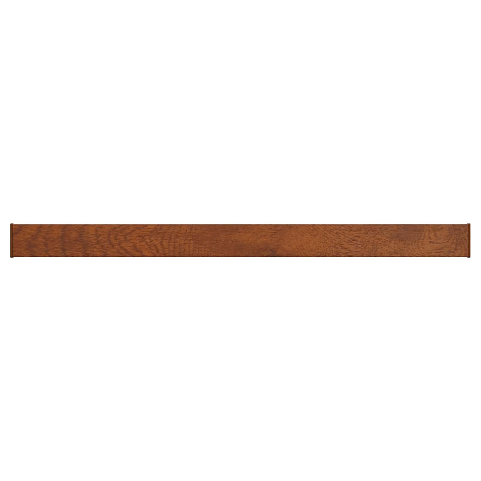 Tidyard Fensterbank Braunes Holz 120 x 10 x 4,5 cm PVC, Fensterbank Innen Kratzfest für Dekoration & Pflanzenfenster42046889