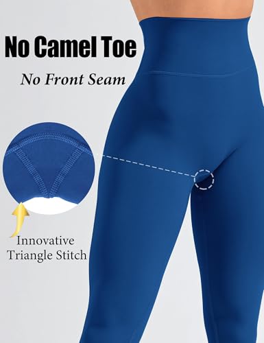 Olmlmt No Front Seam Workout Leggings for Women Tummy Control Butt Lifting Leggings Buttery Soft Gym Yoga Pants