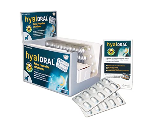 Farmadiet HLR01 Hyaloral Kleine bis Mittlere Rassen - 270 Tabletten