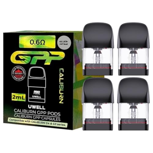 Uwell Caliburn G3 / GPP Pods (0.6) - 4 Pack - Compatible with Caliburn G3 & G4 Range - Available in 0.4 0.6 0.9 1.2 - No Nicotine
