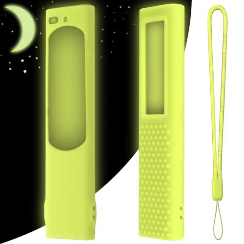 Image of Silicon Protective Case Cover Compatible with Samsung Frame tv Remote Cover 2022 TM2280E QLED TV BN68-13897A (Remote Not Included) - Glow in Dark Green