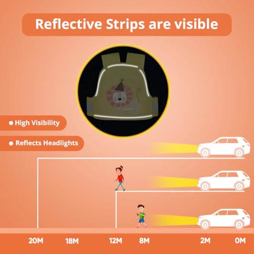 Image of Tony Stark Kids Safety Belt for Two Wheeler with Reflective Strips, Portable Seat Belt Children Motorcycle Harness for Motorcycle Bike, Adjustable Safety Harness for Boys Girls (Little King)