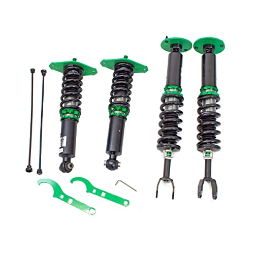 Rev9 R9-HS2-137_1 Hyper-Street II Coilover Suspension Lowering Kit, Mono-Tube Shock w/ 32 Click Rebound Setting, Full Length Adj., compatible with Audi A6 Quattro / S6 / RS6 (C5) 1998-2004