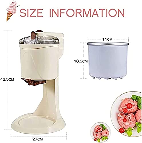 HJXX Vollautomatische Mini-Frucht-Softeismaschine, gesund, milchfrei, einfache One-Push-Bedienung, für Kitchen Aid Fruit… – Bild 5