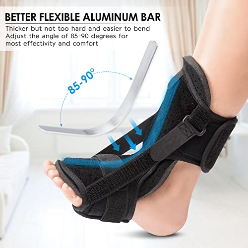 Plantar Fasciitis Night Splint: 2 Packs 2023 Upgraded Plantar Fasciitis Brace With Soft Memory Foam Pad | Ankle Brace For Plantar Fasciitis Relief Achilles Tendonitis Relief Foot Drop Heel Arch Pain Support For Women Men #TOP4