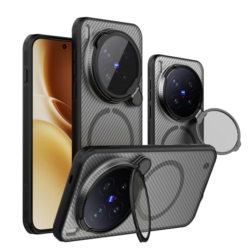Coque VIVO X300 Pro antichoc rigide compatible charge sans fil avec support intégré