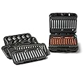 JOHNSONVILLE SIZZLING SAUSAGE GRILL Johnsonville BTG0500 Sizzling Sausage 3-in-1 Indoor Electric Grill, Large, Black