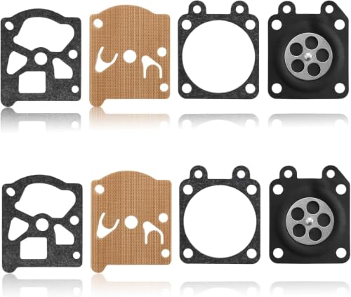 Kit de Réparation Membrane et Joint de Carburateur 2 Pièces 4x4 cm, Compatible avec Carburateur WA WT Remplace D10-WTA – Pour Tronçonneuse Débroussailleuse Souffleur
