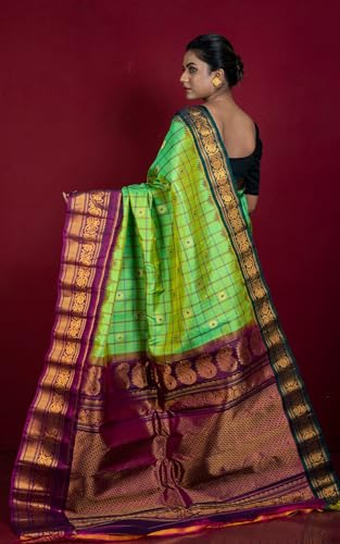 Bengal looms India Weaves of Elegance gadwal silk saree – image 4