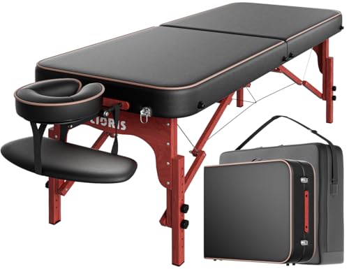 Image of CLORIS 84 inch Professional Massage Table 2 Section Portable Hold Up to 1100LBS