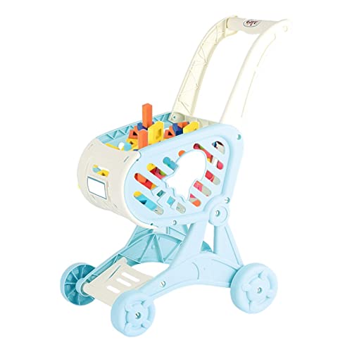 お店屋さんごっこ ショッピングカート おもちゃ ままごと お買い物カート ごっこ遊び 知育玩具 買い物ごっこ 子供 手押し車 スーパーマーケット子供用 子供向け 室内&室外遊び 収納可能 組み立て簡単 入園 祝い 入学 幼稚園 小学生 幼児 保育園 百日祝