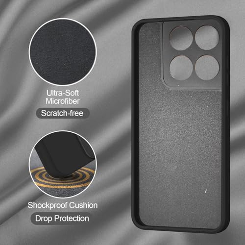Image of SBMS Silicone Back Cover Case for Motorola Moto G67 Power 5G / Moto G57 Power 5G | Soft Micro-Fibre Lining Inside | Camera Protection Bump | Shockproof Back Cover Case for Moto G67 Power 5G (Black)