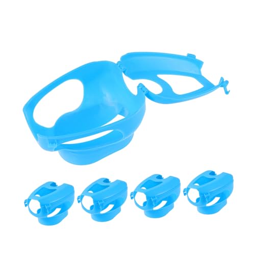 LEDMOMO 5個プラスチック?子固定器 迅速で な鳥の薬投与用固定ラック 軽量で再利用可能な鳩用飼育補助具 ペット鳥やレース鳩の に