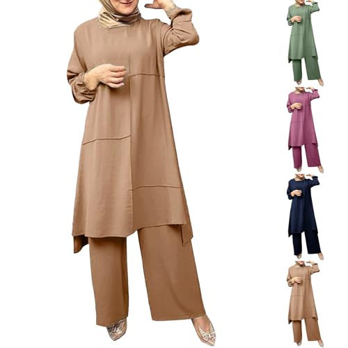Ropa de oracion para mujer musulmana en verano con vestidos casuales de manga larga formal