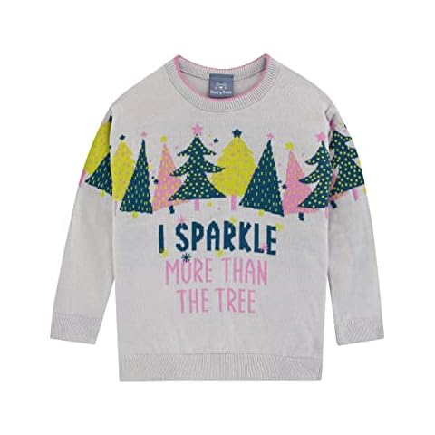 Harry Bear Girls Christmas Jumper Grey 7-8 Years Cover